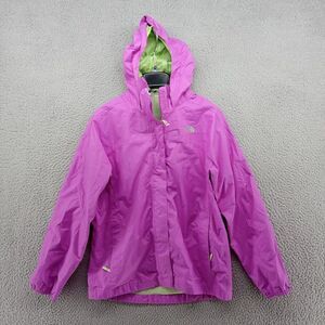 North Face Jacket Girls Large Fuchsia‎ Purple Dryvent Shell Packable Hood Mesh